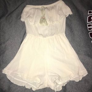 Charlotte Russe Cream Romper